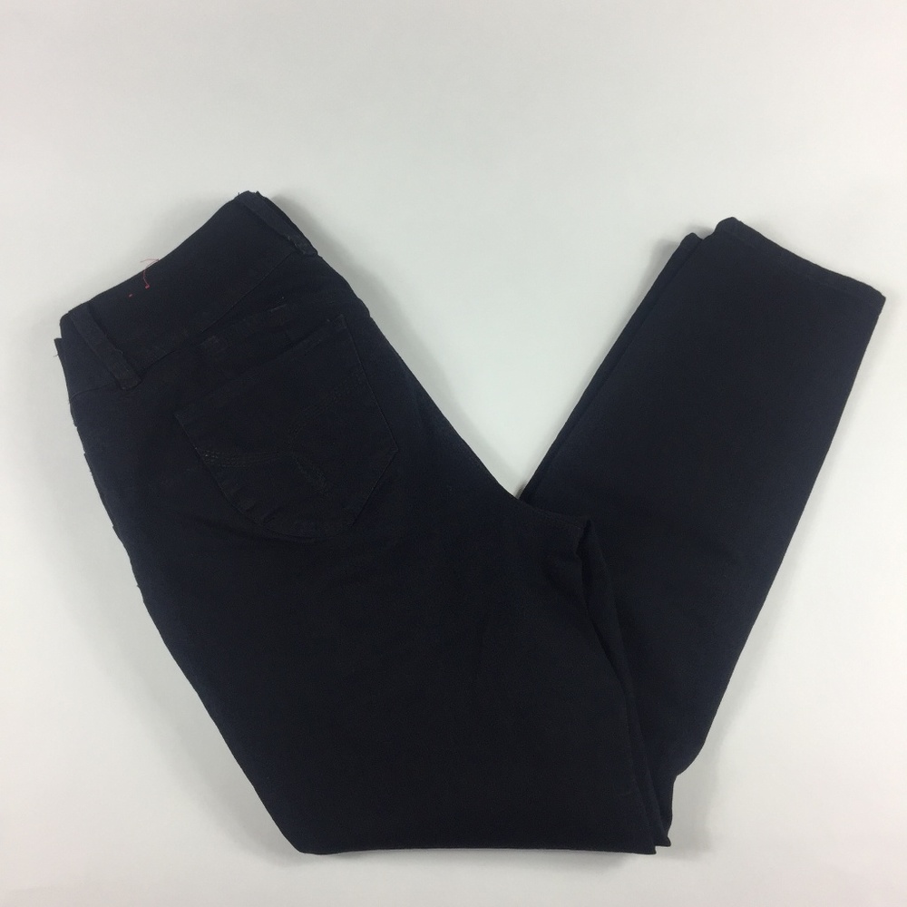 Black Ankle Length Skinny Jeans